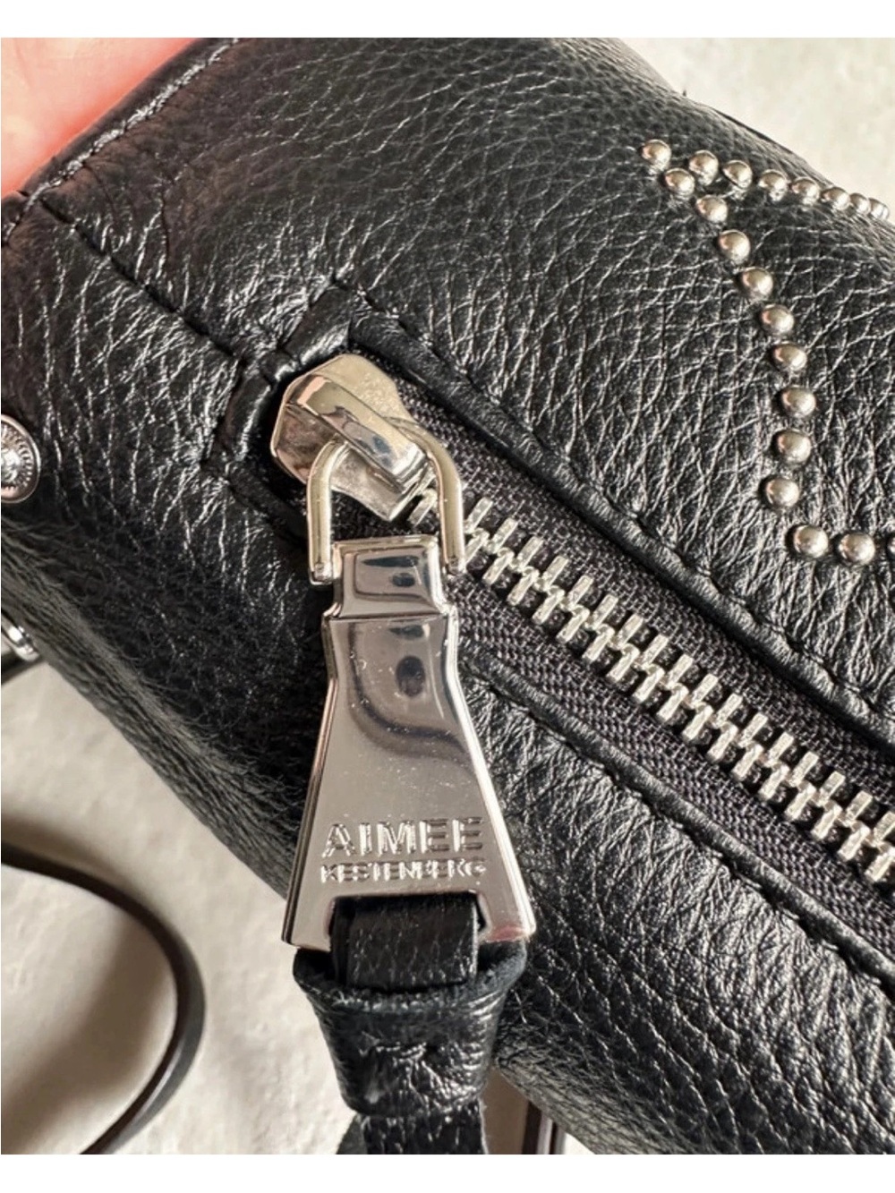 Amy Kestenberg Black Moroccan Studded Leather Mini Backpack - Picture 12 of 14